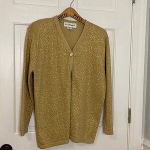 Norton McNaughton Gold Shimmer Cardigan